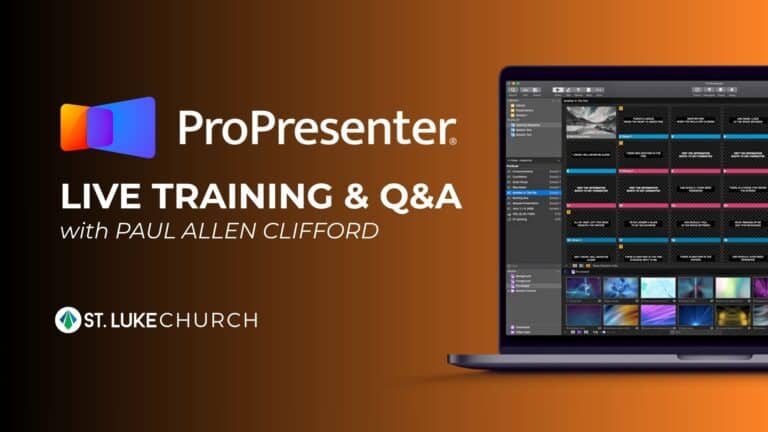 ProPresenter Training Graphic