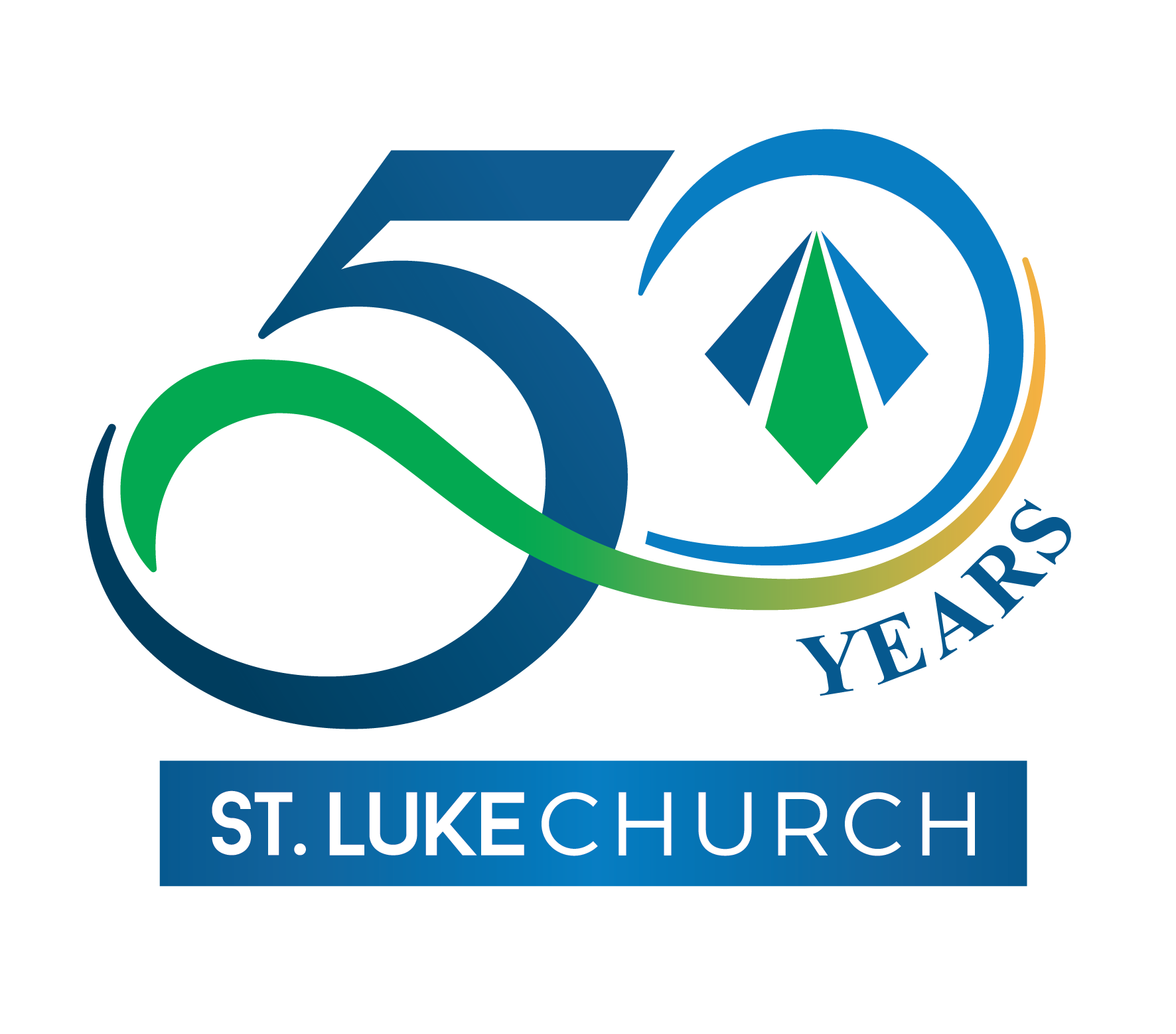 50th Anniversary St luke logo 50 years