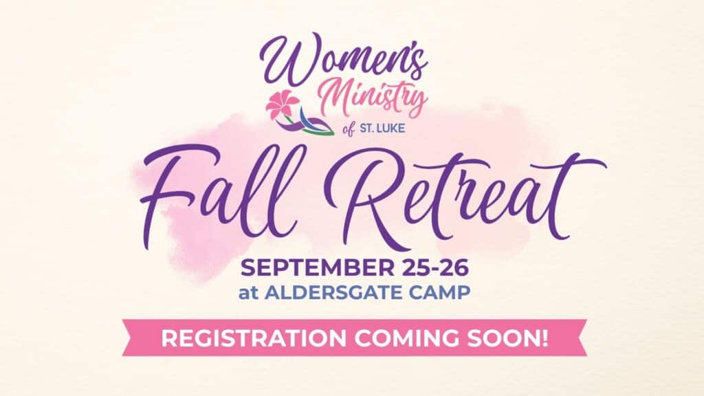Womens ministry Fall Retreat 2026
