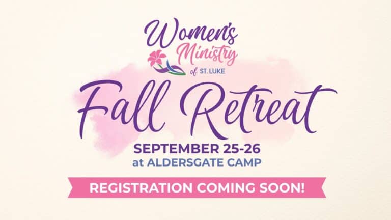 Womens ministry Fall Retreat 2026