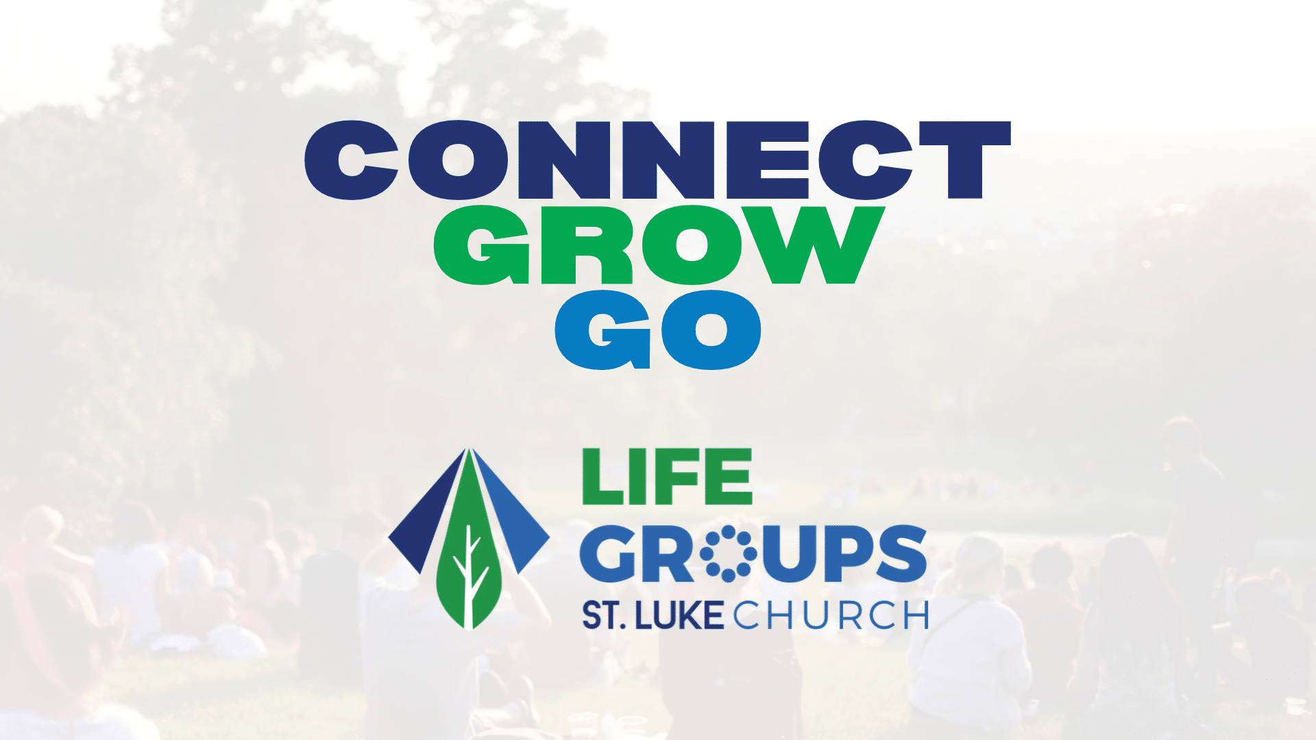 Life groups connect grow go