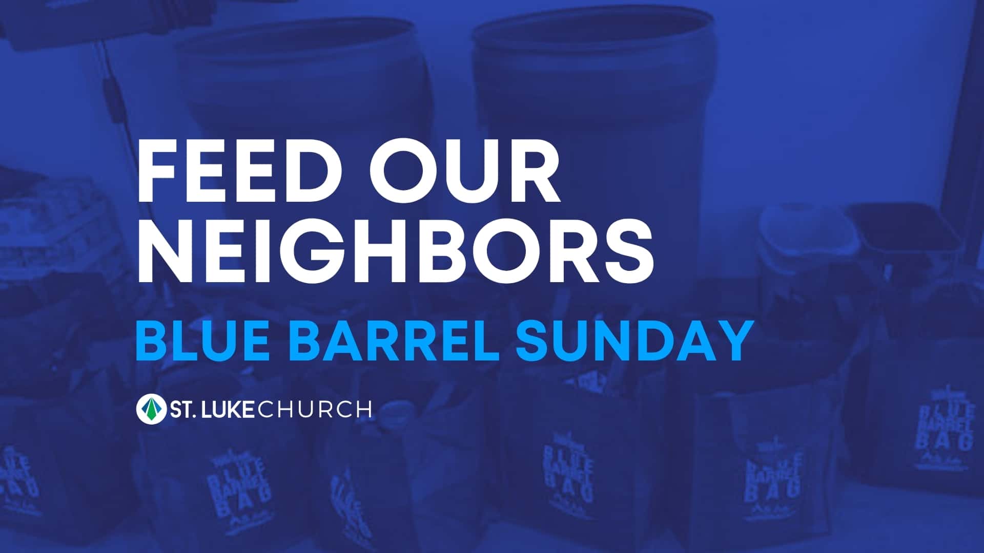 Blue barrel sunday