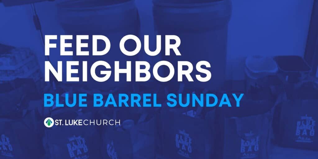 Blue barrel sunday