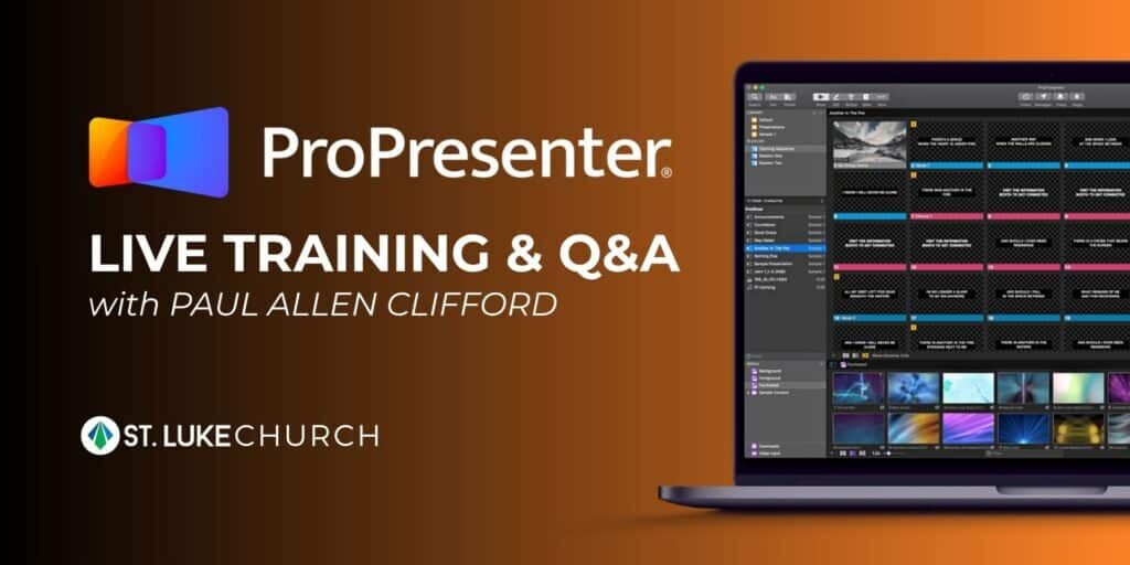 ProPresenter Training Graphic